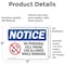 Signmission No Personal Cell Phone Use Allowed Sign With Symbol, 7 in W x Rectangle, Vinyl Decal OS-2PACK-NS-D-57-L-14735 - alternate 3